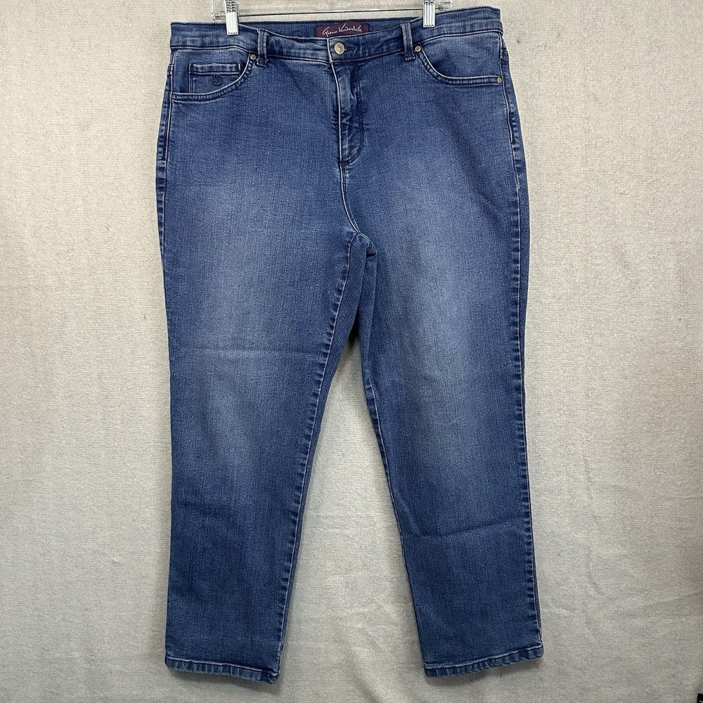Gloria Vanderbilt Amanda Jeans Women's 16W Denim Stretch 2 Pairs - Picture 8 of 12